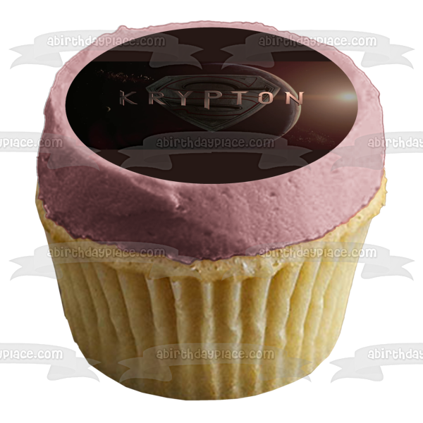 Krypton Superman's Logo Edible Cake Topper Image ABPID54417