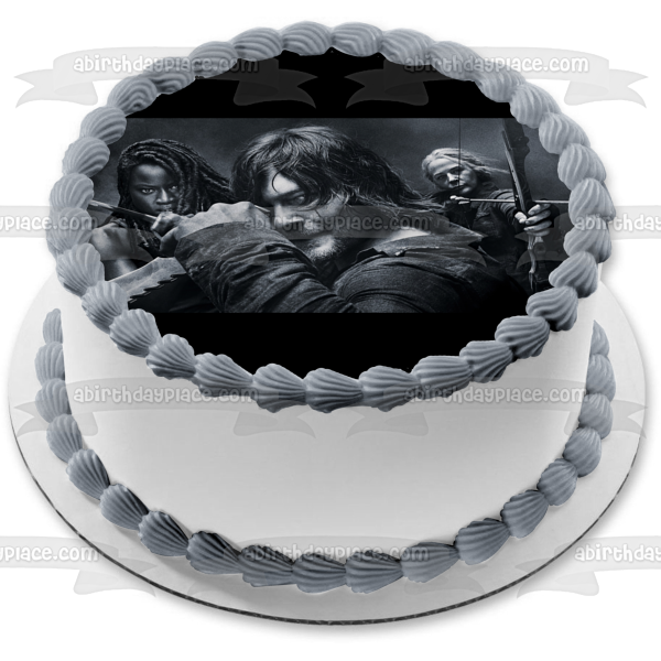 Imagen comestible para tarta de Daryl Michone Carol de The Walking Dead ABPID54444 