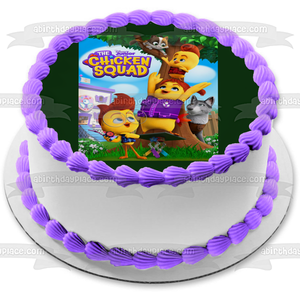 Adorno comestible para tarta con diseño del Capitán Tully del Little Boo del escuadrón de pollo ABPID54534 