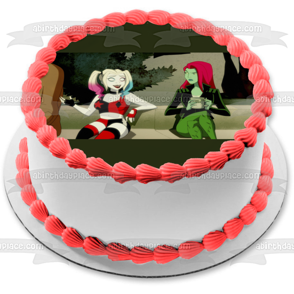 Harley Quinn TV Series Poison Ivy Edible Cake Topper Image ABPID54492