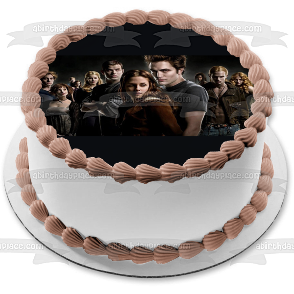 Twilight Edward Bella Victoria Riley Emmet Rosalie Alice Jasper Edible Cake Topper Image ABPID54543