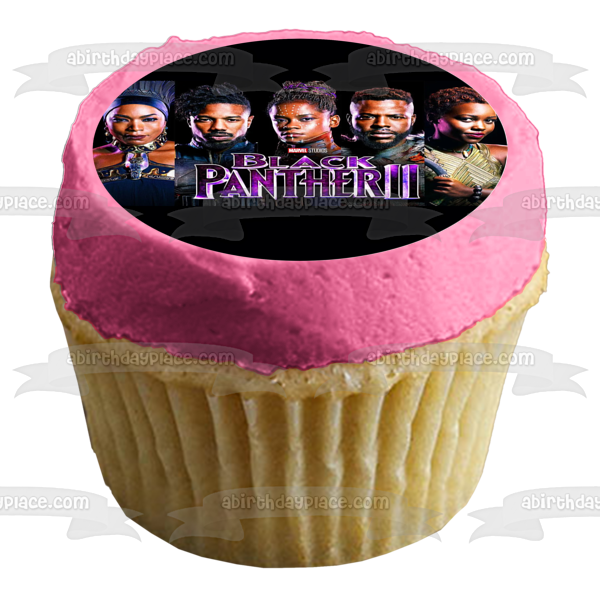 Black Panther 2 Cast Ramonda Erik Shuri M'Baku Nakia Edible Cake Topper Image ABPID56562