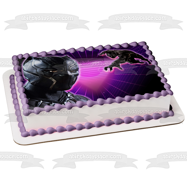 2 Tier Black Panther Themed Birthday Cake | Susie's Cakes