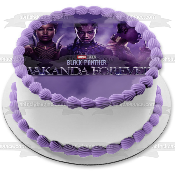 Amazon.com: Super Hero AVENGERS Black Panther Themed Birthday Cake Topper  Featuring Black Panther and Decorative Accessories : Grocery & Gourmet Food