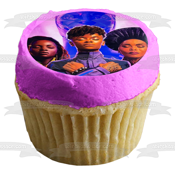 Black Panther 2 Wakanda Forever T'Challa Shuri Nakia Ramonda Stylized Poster Edible Cake Topper Image ABPID56569