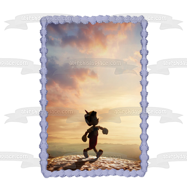 Pinocchio on a Journey Edible Cake Topper Image ABPID56620