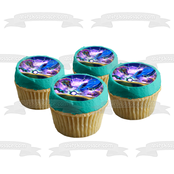 Rocket League Time to Play Soccer Edible Cake Topper Image ABPID56628