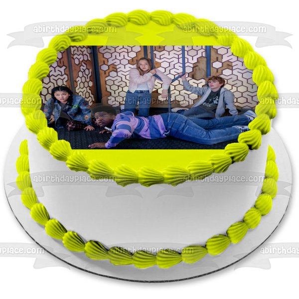 Secret Headquarters Charlie Berger Lizzie Maya Busted Edible Cake Topper Image ABPID56630