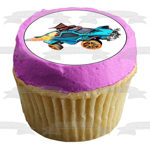 Rocket League Cars and Logo Edible Cupcake Topper Images ABPID56593