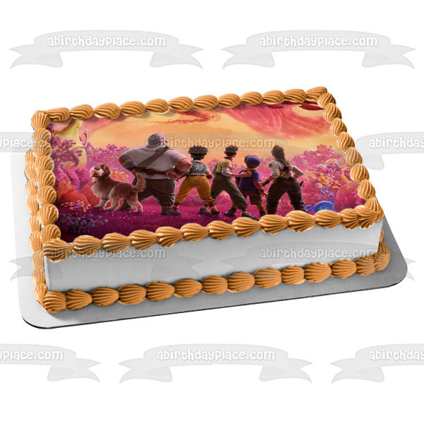 Strange World Family Searcher Clade Ethan Clade Meridian Clade Jaeger Clade Castillo and Mal Edible Cake Topper Image ABPID56641
