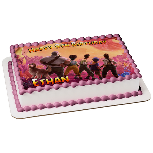 Strange World Family Searcher Clade Ethan Clade Meridian Clade Jaeger Clade Castillo and Mal Edible Cake Topper Image ABPID56641
