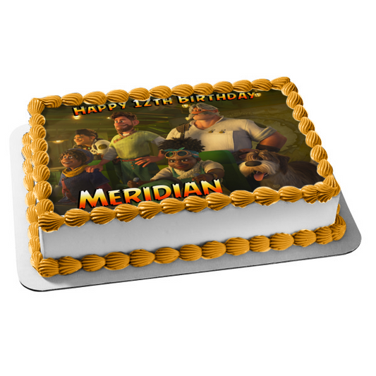 Strange World Let Me Drive Searcher Ethan Meridian Jager Castillo and Mal Edible Cake Topper Image ABPID56642