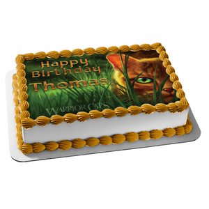 Warrior Cats Book Cover Firestar Edible Cake Topper Image ABPID56648