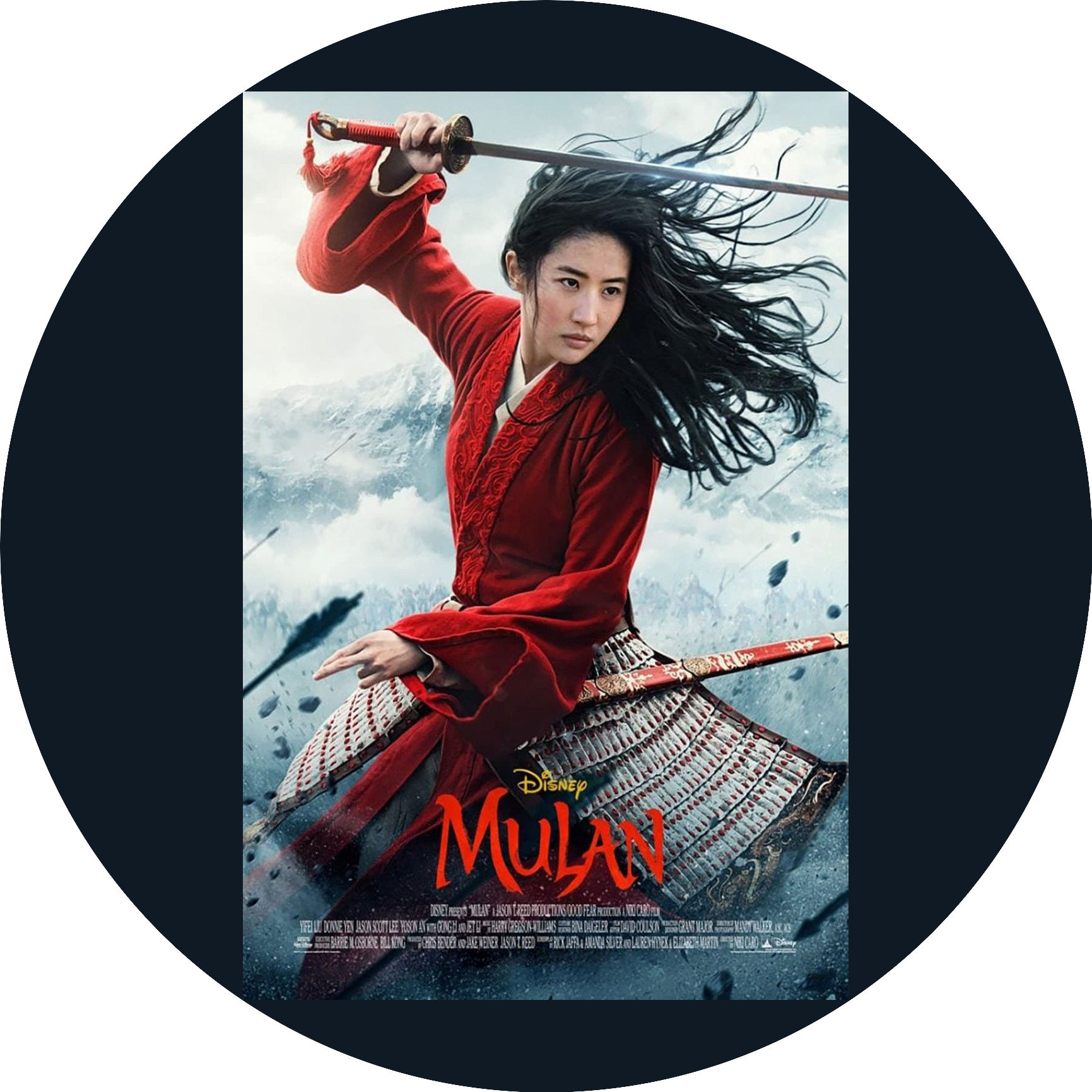 Mulan Movie Poster Edible Cake Topper Image ABPID56677