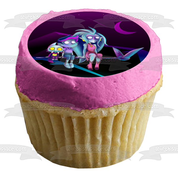 Birthday Buddies Inspired by the Owl House Luz Edalyn and King Edible Cake Topper Image ABPID56695