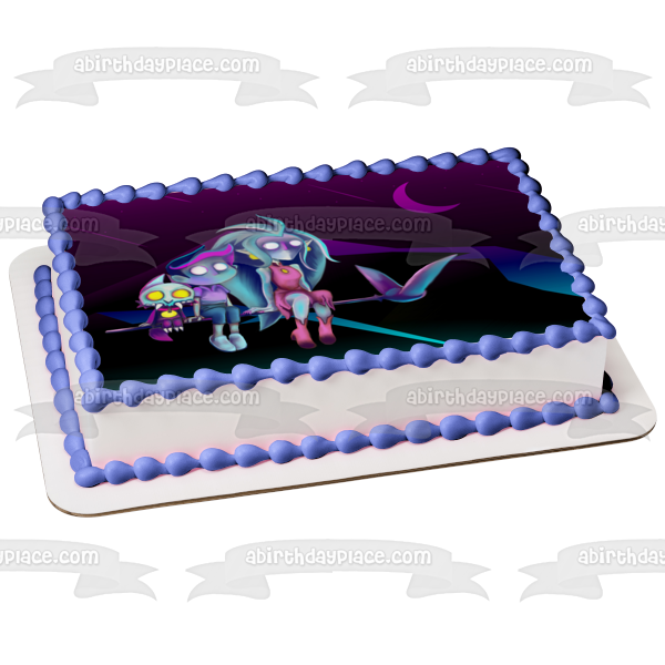 Birthday Buddies Inspired by the Owl House Luz Edalyn and King Edible Cake Topper Image ABPID56695