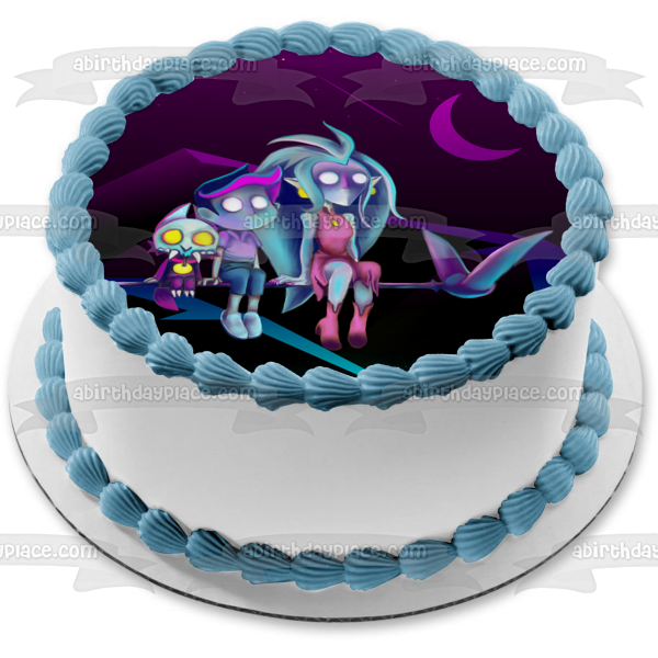Birthday Buddies Inspired by the Owl House Luz Edalyn and King Edible Cake Topper Image ABPID56695