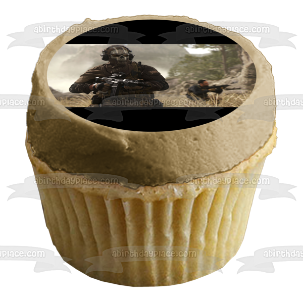 Call of Duty Modern Warfare 2 Ghost Edible Cake Topper Image ABPID56700