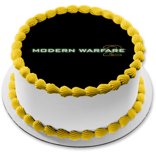 Call of Duty Modern Warfare 2 Logo Edible Cake Topper Image ABPID56703