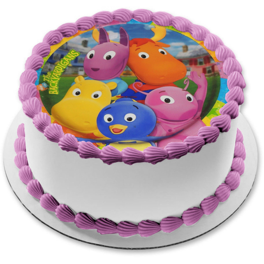 Backyardigans Uniqua Tyrone Tasha Pablo Austin Edible Cake Topper Image ABPID01169