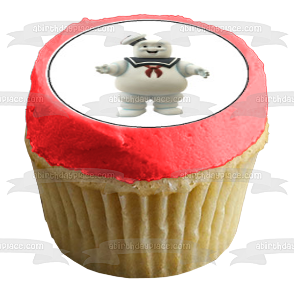 Ghostbusters Logo Slimer Stay Puft Marshmallow Man Edible Cupcake Topper Images ABPID04961