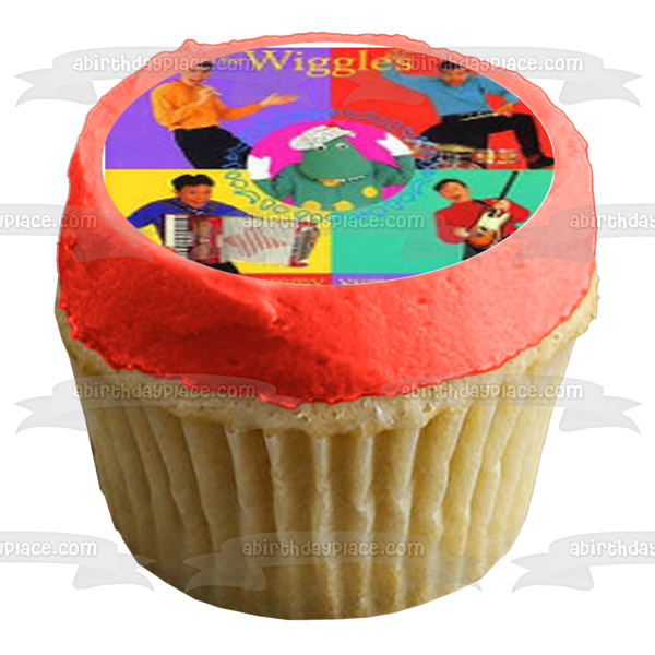 The Wiggles Logo Simon Emma and Anthony Edible Cupcake Topper Images ABPID05085