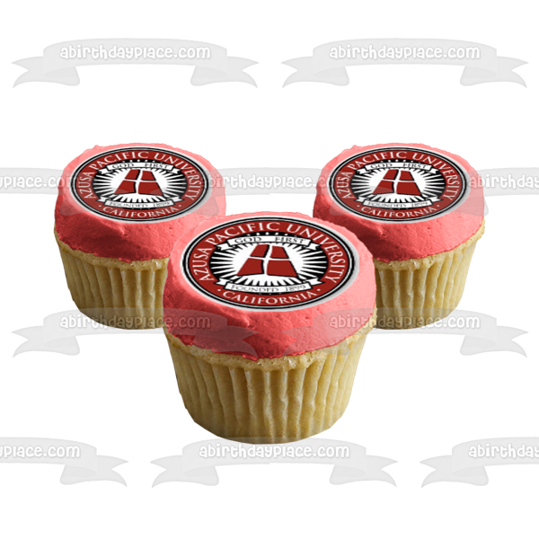 Azusa Pacific University California Logo Edible Cupcake Topper Images ABPID05373