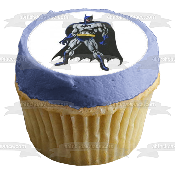 DC Comics Batman Cape Edible Cupcake Topper Images ABPID08352