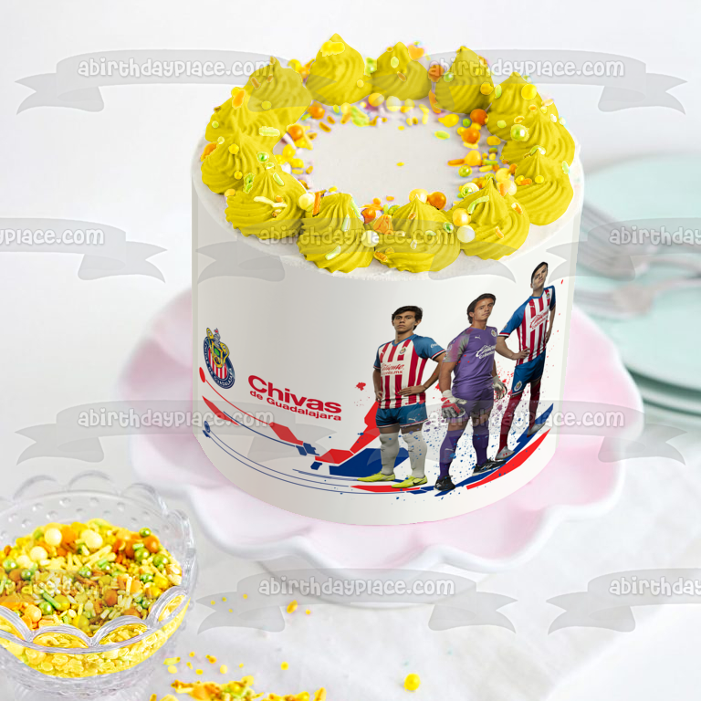 Chivas De Guadalajara Rebano Sagrado Edible Cake Topper Image ABPID56732