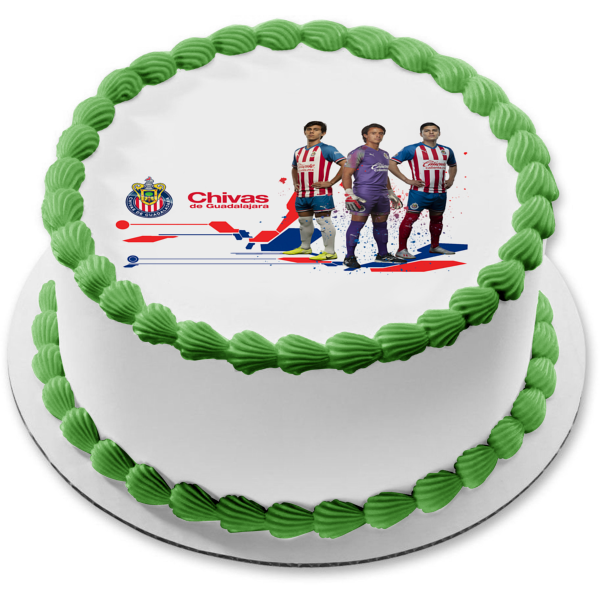 Chivas De Guadalajara Rebano Sagrado Edible Cake Topper Image ABPID56732