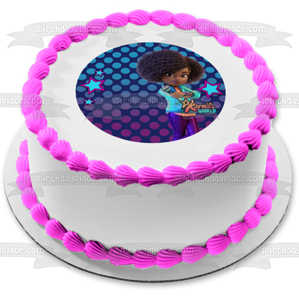 Karma's World Customizable Name and Age Edible Cake Topper Image ABPID56736