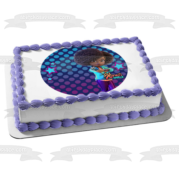 Karma's World Customizable Name and Age Edible Cake Topper Image ABPID56736
