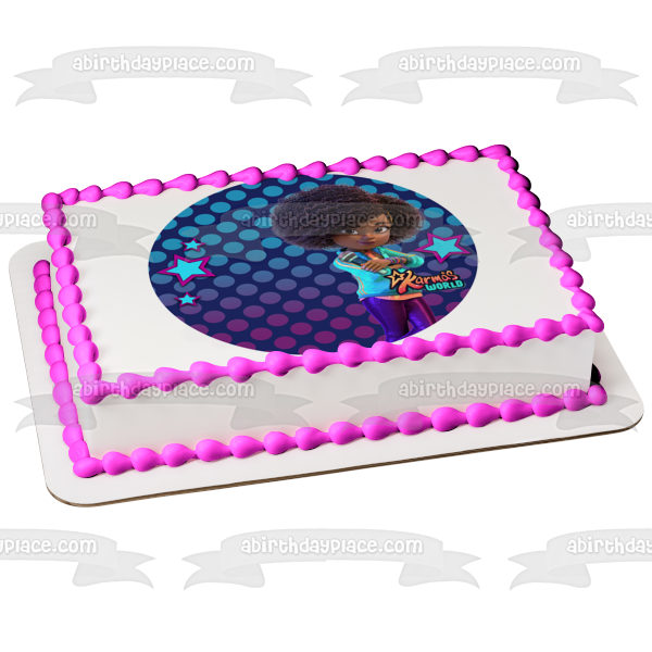 Karma's World Customizable Name and Age Edible Cake Topper Image ABPID56736