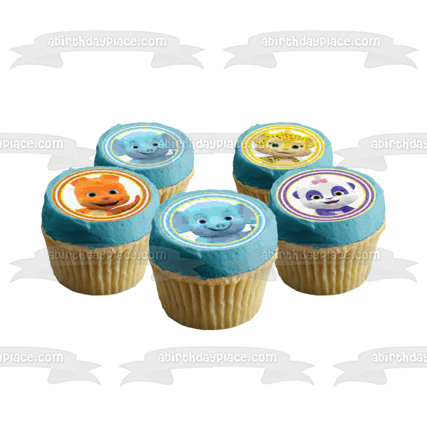 Word Party 24 Cupcake Bailey Franny Kip Lulu Edible Cupcake Topper Images ABPID50347