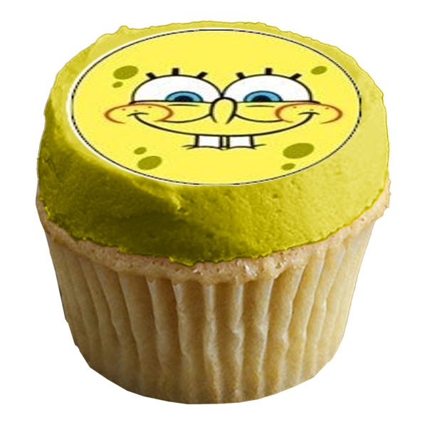 SpongeBob SquarePants Edible Cupcake Topper Images ABPID51337