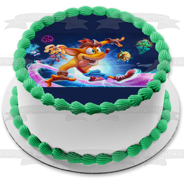 50+ Best Crash Bandicoot Birthday Cake Ideas and Designs (2025) 22 Crash Bandicoot 4: It's About Time Coco Bandicoot Edible Cake Topper I – A Birthday Place
