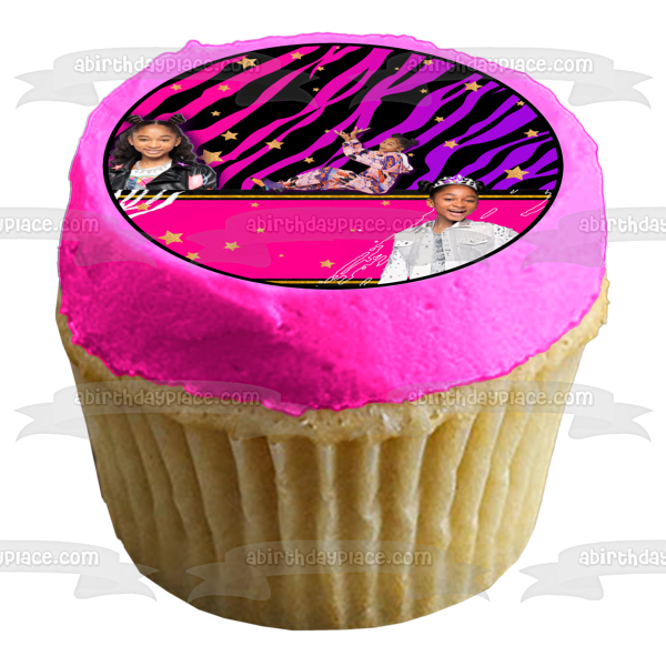 That Girl Lay Lay Zebra Rainbows Stars Nickelodeon TV Show Edible Cake Topper Image ABPID56778