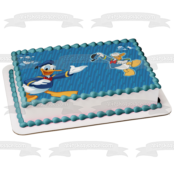 Donald Duck Collage Disney Mickey Mouse Clubhouse Edible Cake Topper Image ABPID56772
