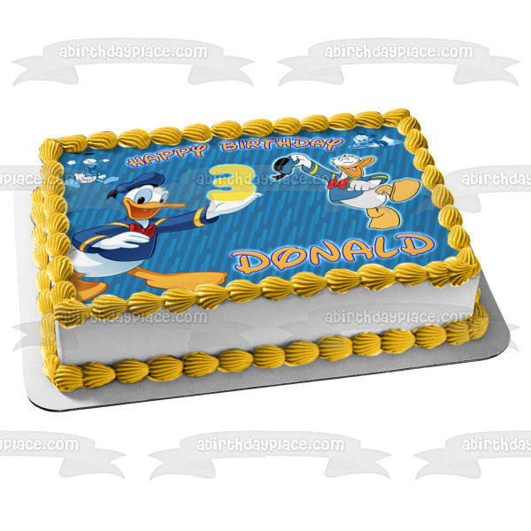 Donald Duck Collage Disney Mickey Mouse Clubhouse Edible Cake Topper Image ABPID56772