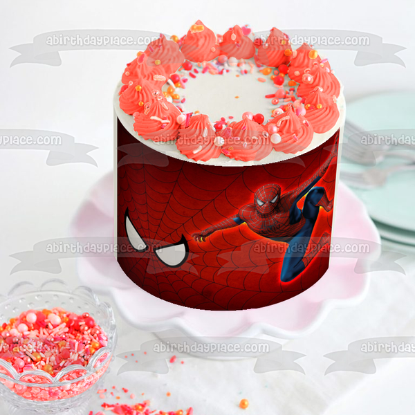 The Amazing Spider-Man Spider-Man Wall Crawl Edible Cake Topper Image ABPID56779