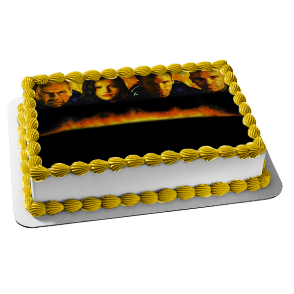 Armageddon Cast 1998 Película Película Harry LIV Aj Dan Edible Cake Topper Imagen ABPID56808 