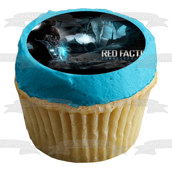 Imagen de decoración comestible para tarta con póster de Armageddon de Red Faction ABPID56817 
