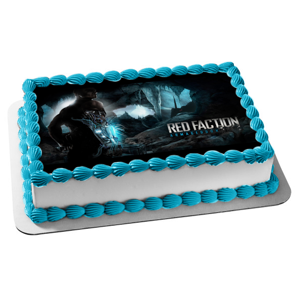Imagen de decoración comestible para tarta con póster de Armageddon de Red Faction ABPID56817 