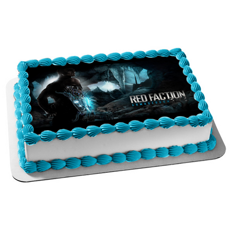 Red Faction Armageddon Poster Edible Cake Topper Image ABPID56817
