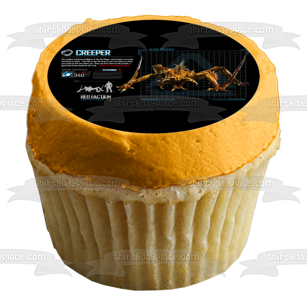 Red Faction Creeper Les gusta el pastel Imagen de decoración comestible para pastel ABPID56818 