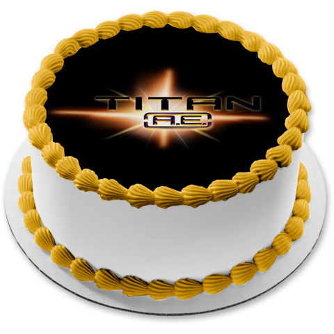 Titan A.E. 2000 Movie Logo Edible Cake Topper Image ABPID56825