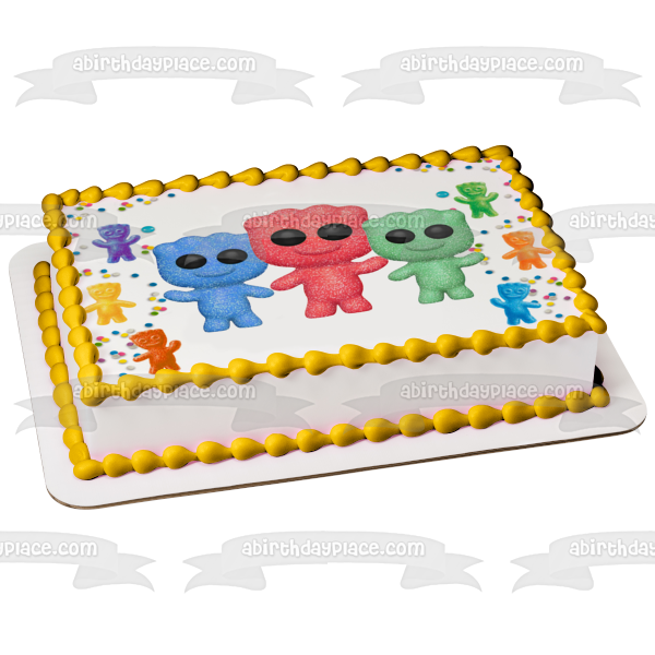 Funko Pop Sour Patch Kids Candy Colorful Edible Cake Topper Image ABPID56826