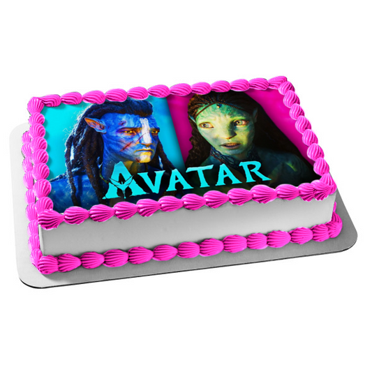 Avatar: El Camino del Agua Jake y Tsireya Imagen comestible para decoración de tarta ABPID56834 