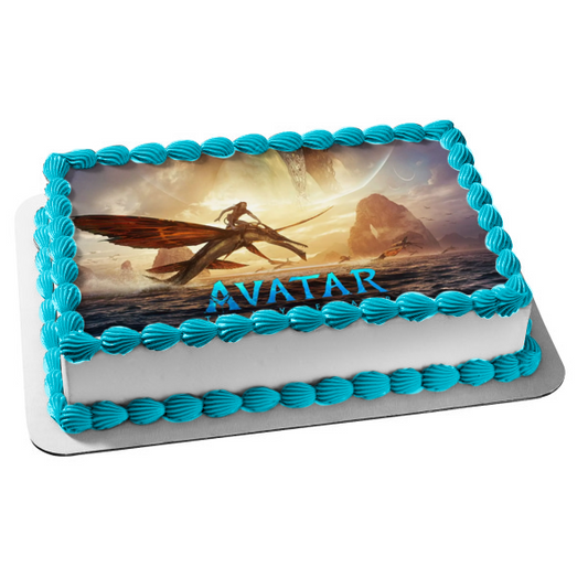 Avatar: El Camino del Agua Jake Volando Imagen comestible para decoración de tarta ABPID56833 
