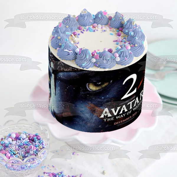 Avatar: The Way of Water Movie Poster Jake Edible Cake Topper Image ABPID56839